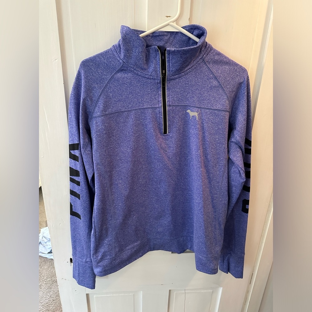 Pink Quarter-Zip Pullover